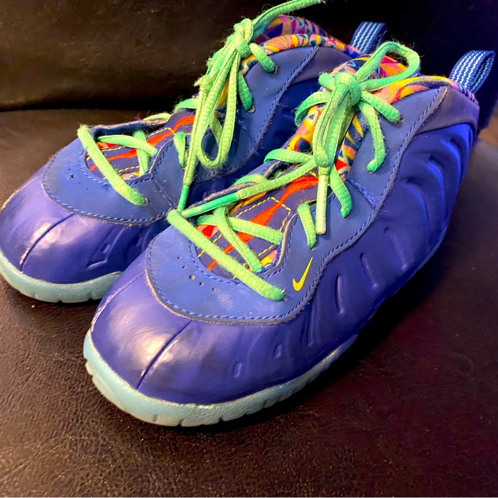 Nike DZ5191-400 Little Posite One Boys Blue Athletic Sneakers Size 10C
